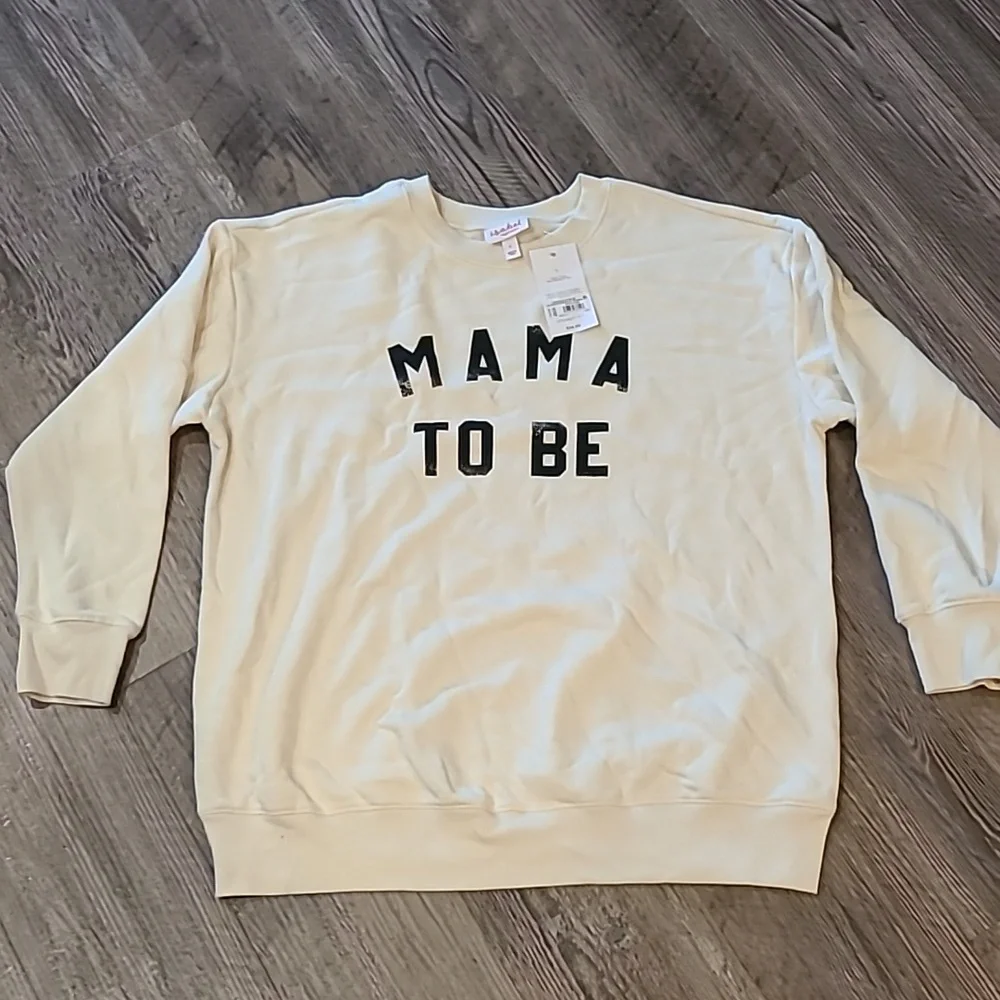 HOST PICK Isabel Cream 'Mama To Be' Sweatshirt Size Large - Picture 2 of 4